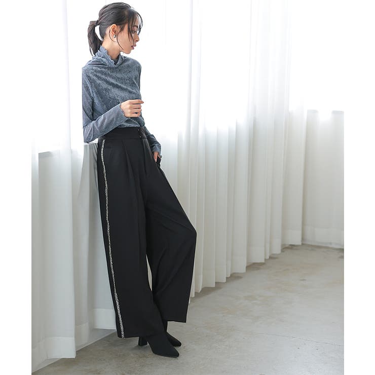 サイドラインでスタイルアップ。フリンジラインパンツ パンツ ラインパンツ | HAPPY急便 by VERITA.JP | 詳細画像15 