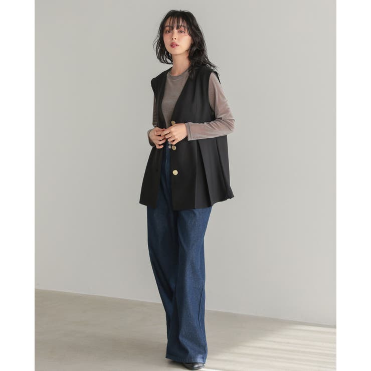 すぐに使えるハレの日2点セット。ゴールドボタンベスト＆コクーンパンツセットアップ… | HAPPY急便 by VERITA.JP | 詳細画像20 