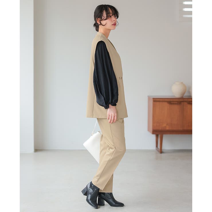 すぐに使える2点セット。ダブルボタンベスト&テーパードパンツセットアップ セット… | HAPPY急便 by VERITA.JP | 詳細画像17 