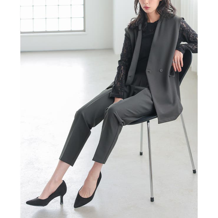 すぐに使える2点セット。ダブルボタンベスト&テーパードパンツセットアップ セット… | HAPPY急便 by VERITA.JP | 詳細画像27 