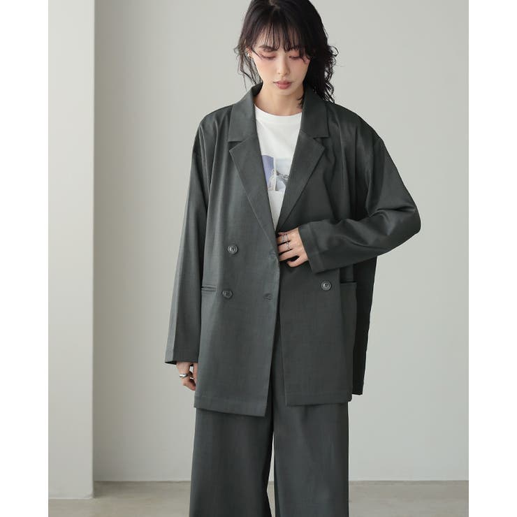 一瞬できちんと感。ダブルジャケットセットアップ セットアップ
