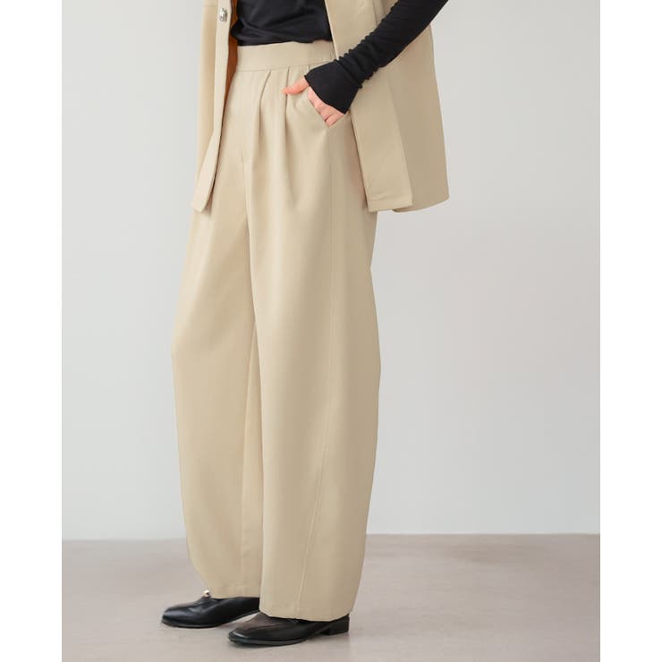 すぐに使えるハレの日セットアップ。ワンボタンジレ バレルレッグパンツセットアップ… | HAPPY急便 by VERITA.JP | 詳細画像21 