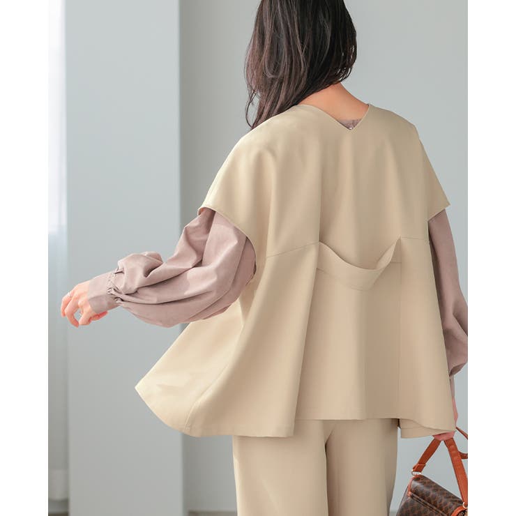 すぐに使えるハレの日セットアップ。ワンボタンジレ バレルレッグパンツセットアップ… | HAPPY急便 by VERITA.JP | 詳細画像24 