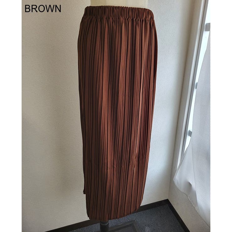 お好みの長さにセルフカット。ランダムプリーツナロースカート ロングスカート プリ… | HAPPY急便 by VERITA.JP | 詳細画像3 