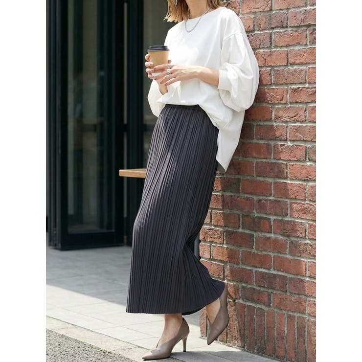 お好みの長さにセルフカット。ランダムプリーツナロースカート ロングスカート プリ… | HAPPY急便 by VERITA.JP | 詳細画像8 