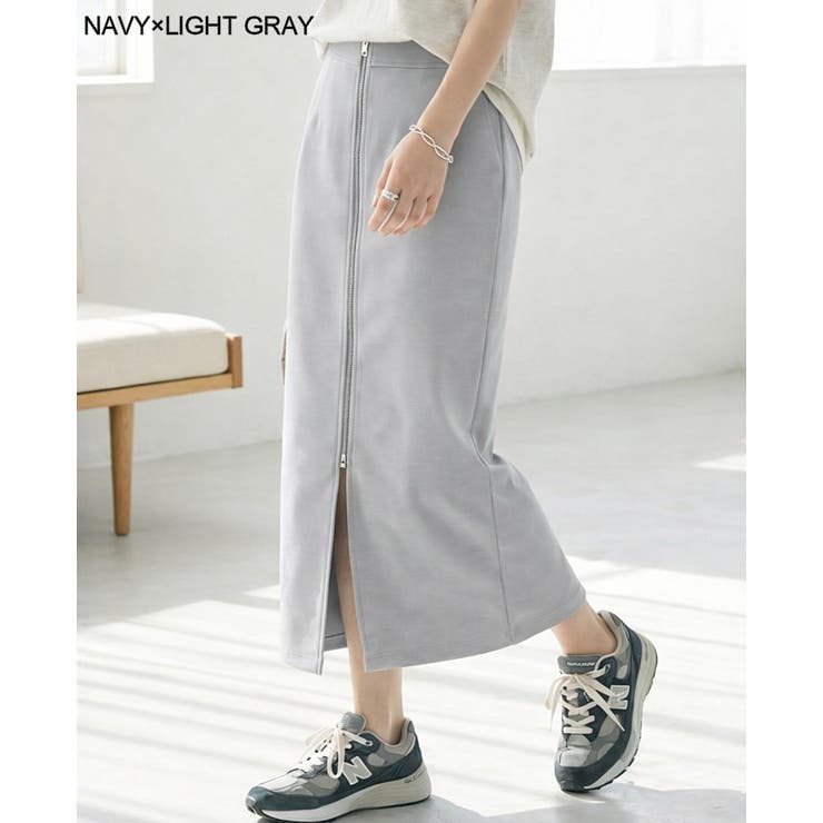 1枚で2通り楽しめる。リバーシブルフロントジップスカート スカート ロングスカー… | HAPPY急便 by VERITA.JP | 詳細画像9 