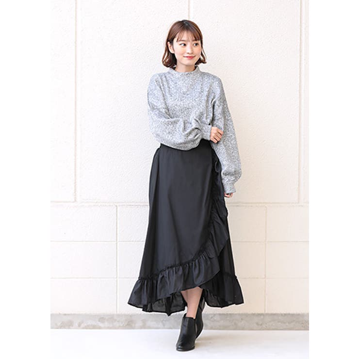 タグ付き　NOBLE ラッフルフリルラップスカート タグ付きNOBLE ラッフルフリルラップスカート