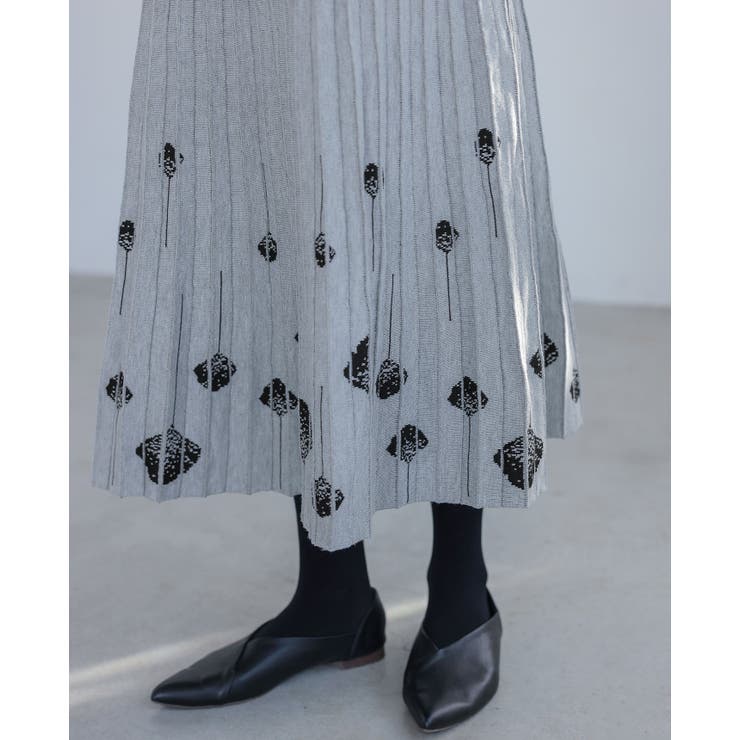 足元に花が咲く予感。ニットプリーツスカート スカート プリーツ | HAPPY急便 by VERITA.JP | 詳細画像11 