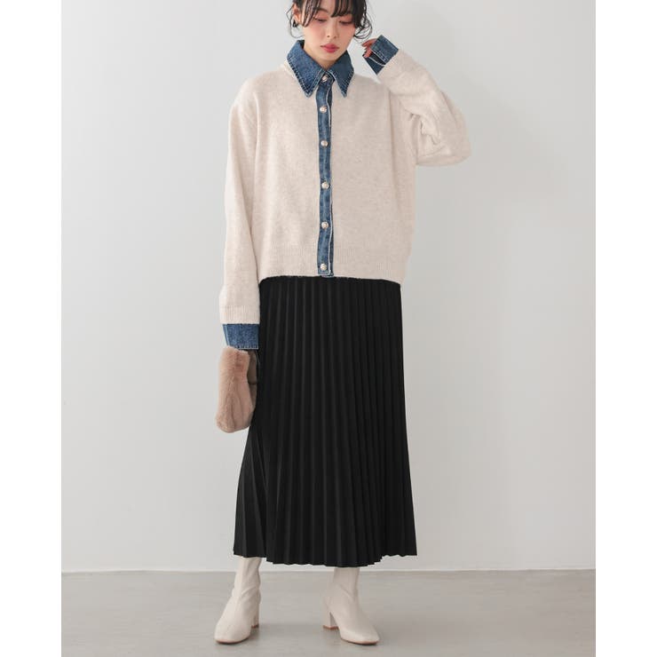 動くたびに揺れる美シルエット。マシュマロスエードアコーディオンプリーツスカート … | HAPPY急便 by VERITA.JP | 詳細画像11 