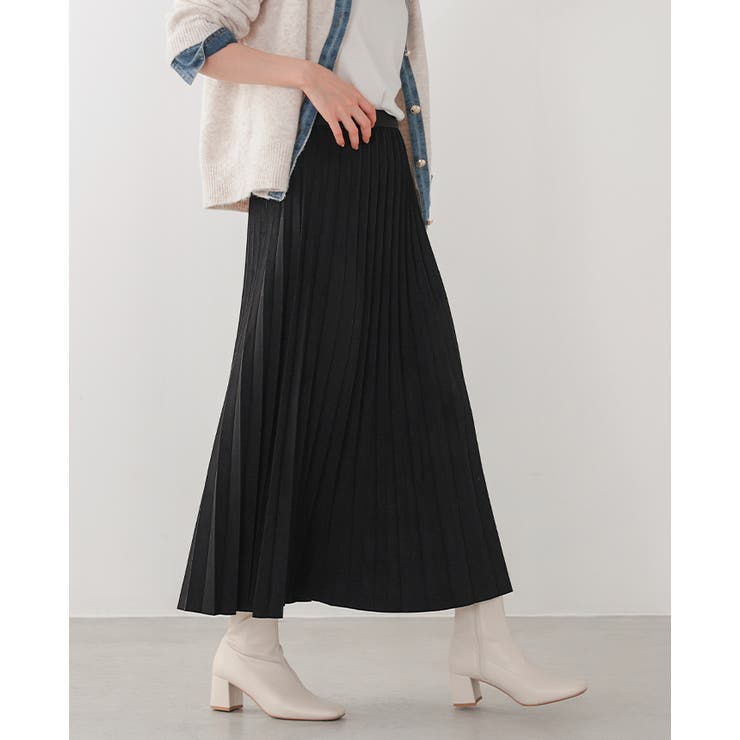 動くたびに揺れる美シルエット。マシュマロスエードアコーディオンプリーツスカート … | HAPPY急便 by VERITA.JP | 詳細画像12 