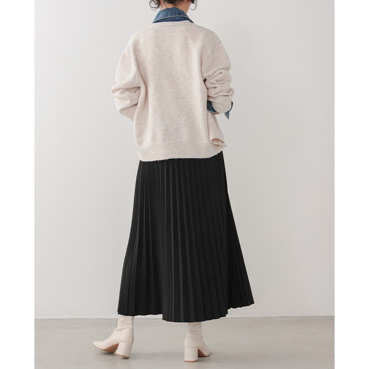 動くたびに揺れる美シルエット。マシュマロスエードアコーディオンプリーツスカート … | HAPPY急便 by VERITA.JP | 詳細画像14 