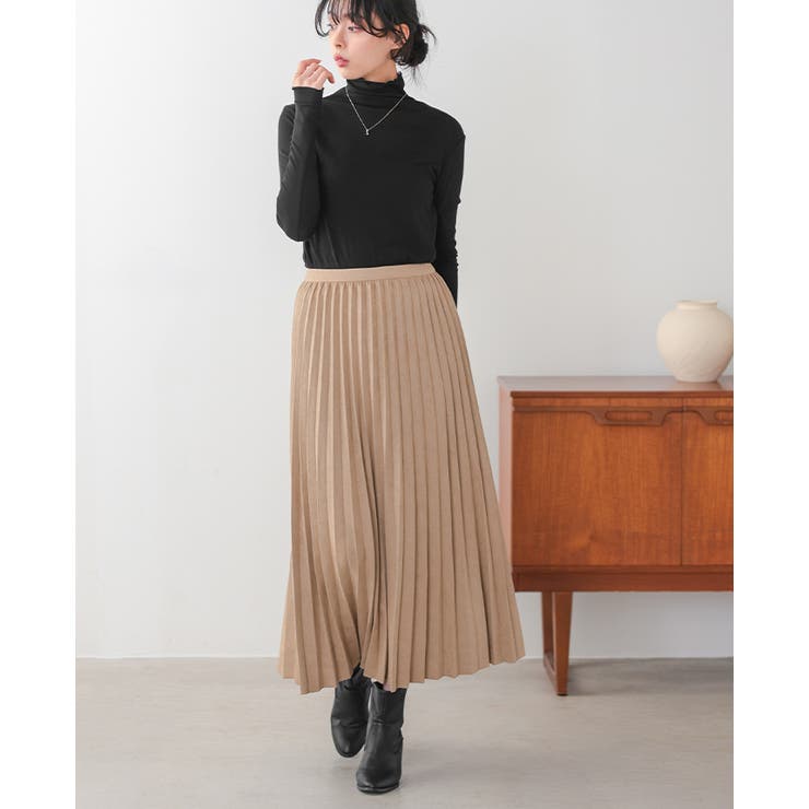 動くたびに揺れる美シルエット。マシュマロスエードアコーディオンプリーツスカート … | HAPPY急便 by VERITA.JP | 詳細画像19 