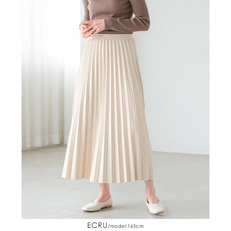 動くたびに揺れる美シルエット。マシュマロスエードアコーディオンプリーツスカート … | HAPPY急便 by VERITA.JP | 詳細画像5 