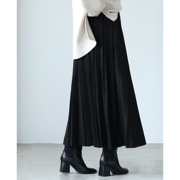 動くたびに揺れる美シルエット。マシュマロスエードランダムプリーツスカート スカー… | HAPPY急便 by VERITA.JP | 詳細画像14 