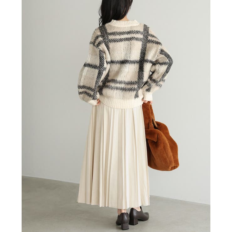 動くたびに揺れる美シルエット。マシュマロスエードランダムプリーツスカート スカー… | HAPPY急便 by VERITA.JP | 詳細画像18 