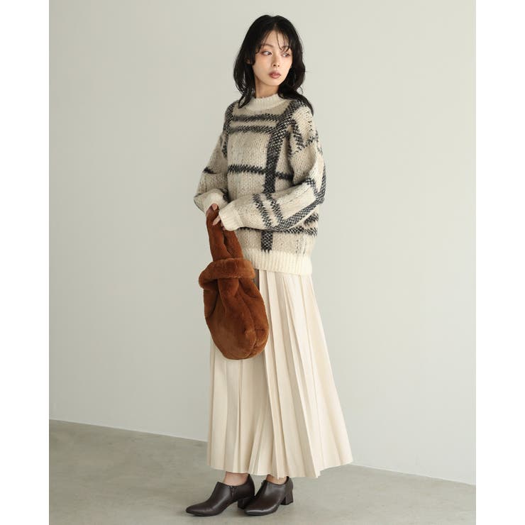 動くたびに揺れる美シルエット。マシュマロスエードランダムプリーツスカート スカー… | HAPPY急便 by VERITA.JP | 詳細画像19 