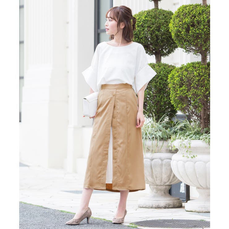 オシャレ上級者プリーツ。ツイル×プリーツ切替えスカート スカート プリーツスカート | HAPPY急便 by VERITA.JP | 詳細画像16