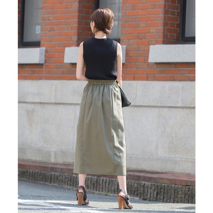 オシャレ上級者プリーツ。ツイル×プリーツ切替えスカート スカート プリーツスカート | HAPPY急便 by VERITA.JP | 詳細画像18