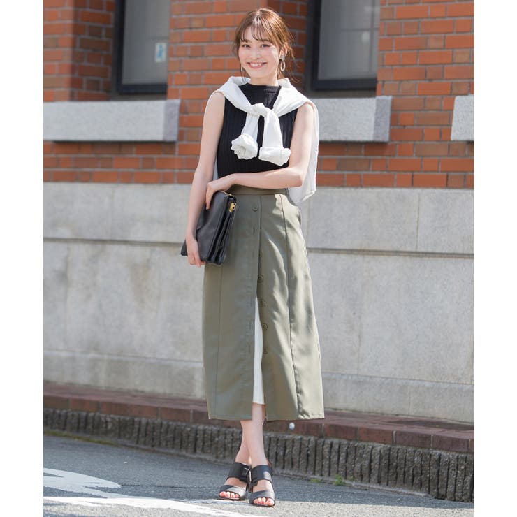 オシャレ上級者プリーツ。ツイル×プリーツ切替えスカート スカート プリーツスカート | HAPPY急便 by VERITA.JP | 詳細画像21