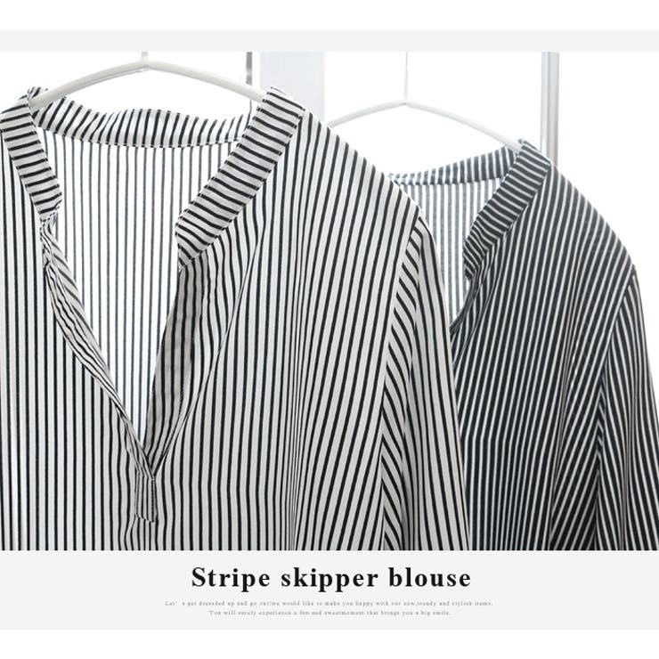 旬度満点！爽やかで知的な女っぽさを。袖リボン スキッパーブラウス ブラウス | HAPPY急便 by VERITA.JP | 詳細画像21 