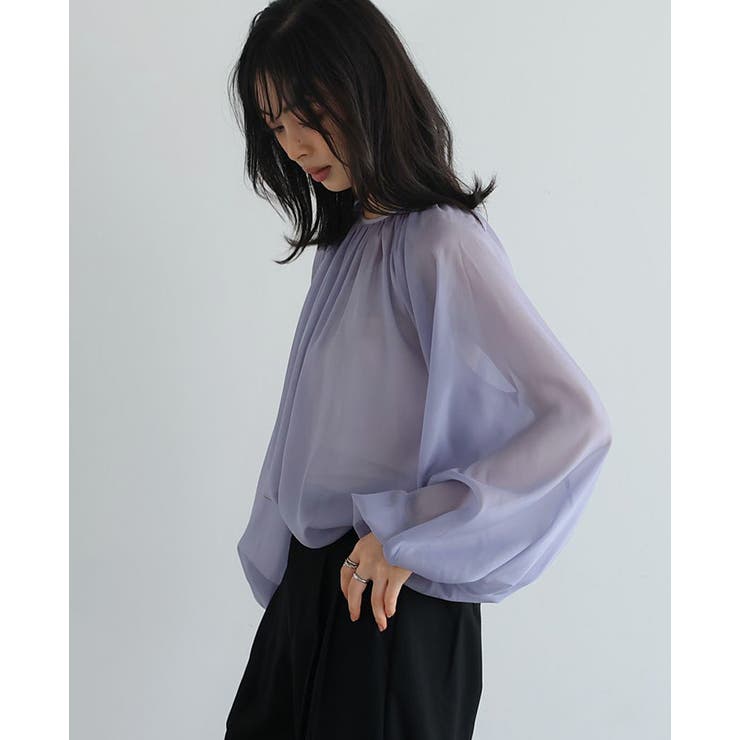 上品な大人の透け感。シアーブラウス ブラウス シアー[品番 上品な大人の透け感。シアーブラウス ブラウス シアー[品番