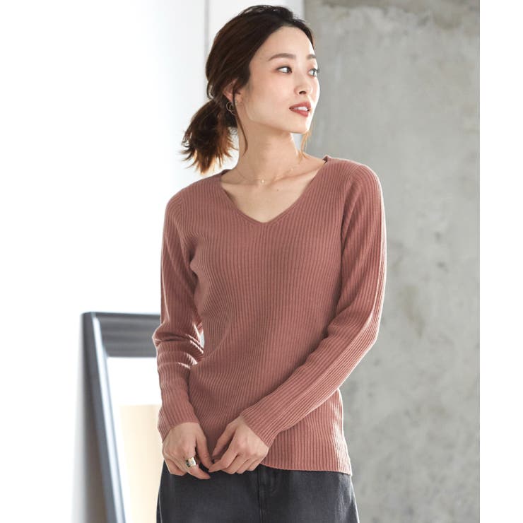 どんなコーデにもピッタリ Vネック リブニット ニット 品番 Hpxw Happy急便 By Verita Jp ハッピーキュウビン バイ ベリータジェーピー のレディースファッション通販 Shoplist ショップリスト