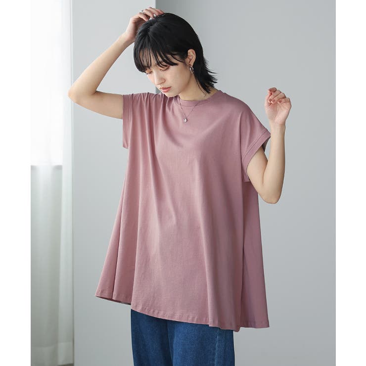 暑い日もひんやり快適。綿100％フレアチュニック tシャツ カットソー | HAPPY急便 by VERITA.JP | 詳細画像6 