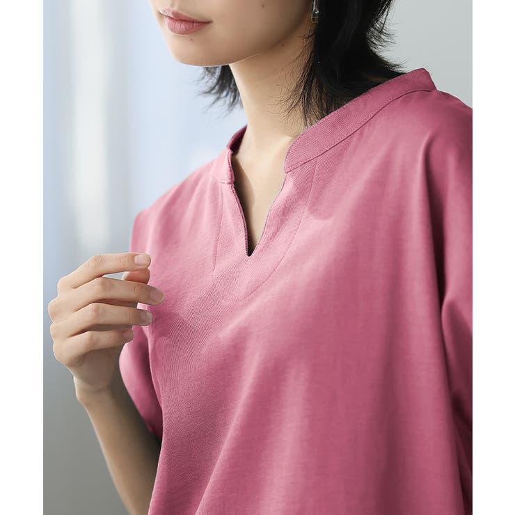 少しの拘りで、デイリーをアップデート。キーネックドルマンTシャツ tシャツ カッ… | HAPPY急便 by VERITA.JP | 詳細画像10 