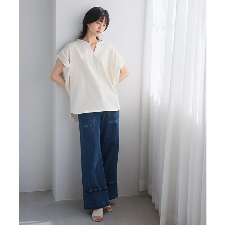 少しの拘りで、デイリーをアップデート。キーネックドルマンTシャツ tシャツ カッ… | HAPPY急便 by VERITA.JP | 詳細画像8 
