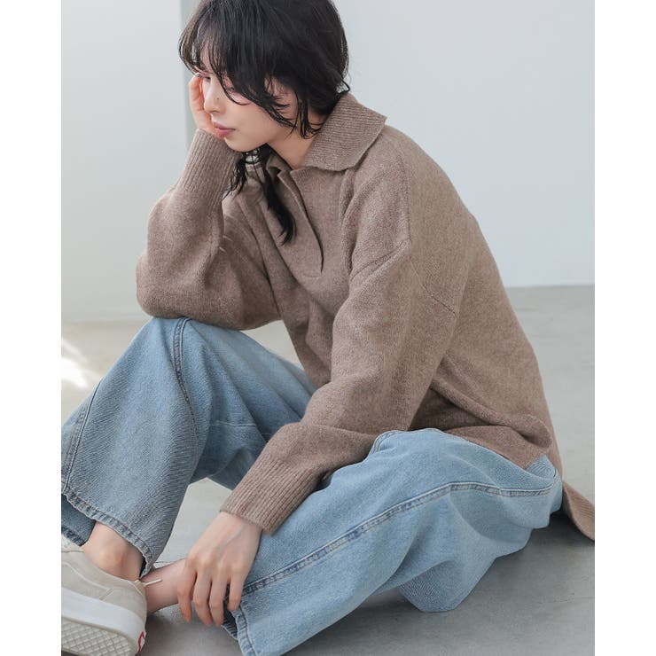 ラフ過ぎない大人ニット。襟付きニットセーター セーター ニット | HAPPY急便 by VERITA.JP | 詳細画像14 
