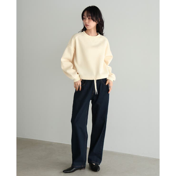 スタイルアップする、あったかアイテム。裾ドロスト裏起毛ショートトップス 裏起毛 | HAPPY急便 by VERITA.JP | 詳細画像16 