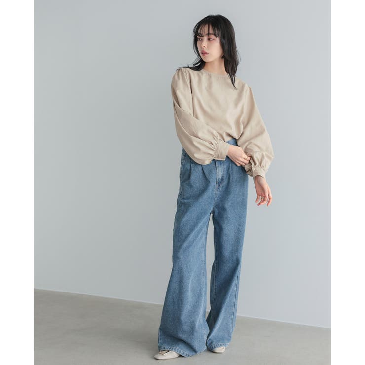 前後で使える2wayデザイン。ピーチボリュームスリーブブラウス ブラウス トップ… | HAPPY急便 by VERITA.JP | 詳細画像14 