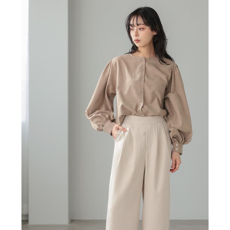 前後で使える2wayデザイン。ピーチボリュームスリーブブラウス ブラウス トップ… | HAPPY急便 by VERITA.JP | 詳細画像9 