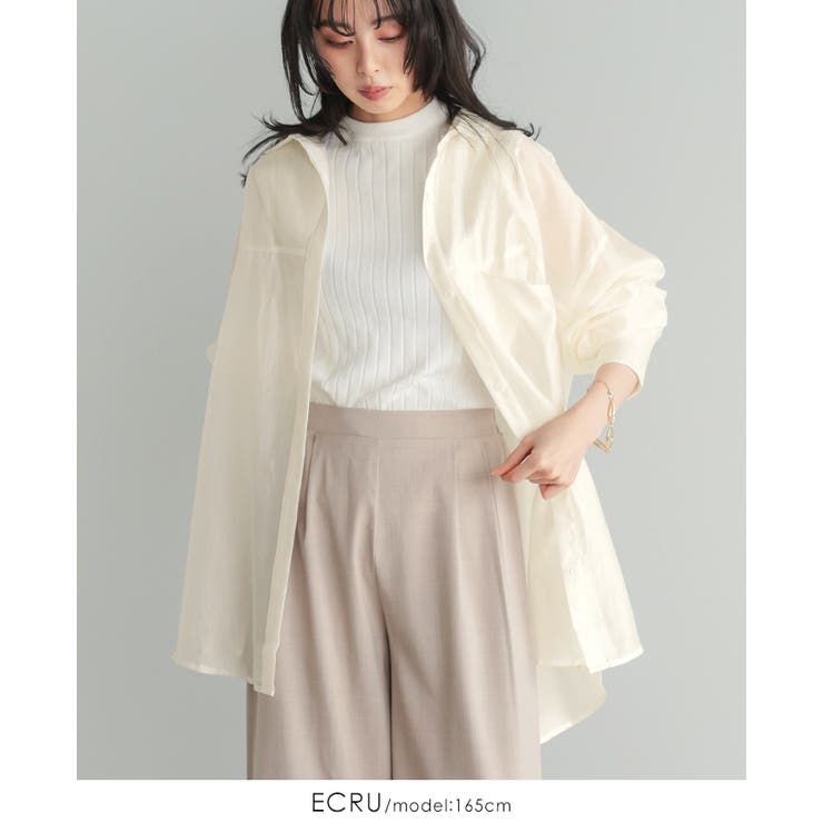 こなれ感を作るビッグシルエット。シアーゆったりブラウス シャツ 春ブラウス | HAPPY急便 by VERITA.JP | 詳細画像5 