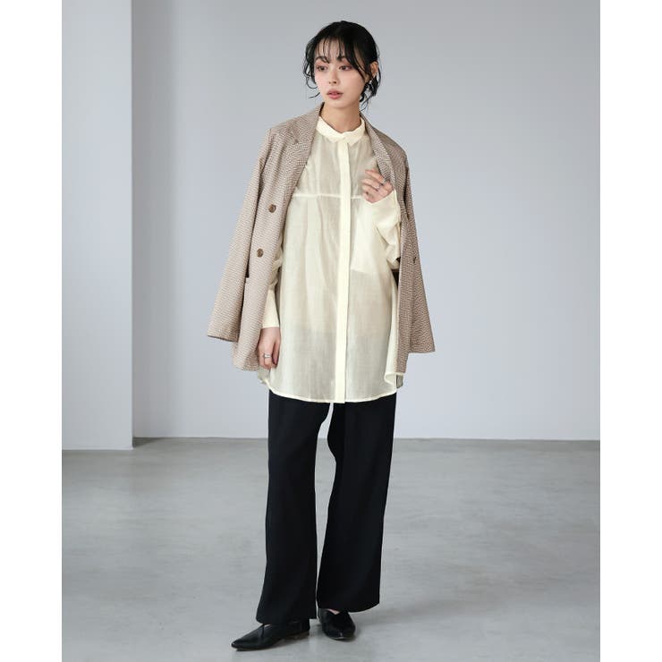 こなれ感を作るビッグシルエット。シアーゆったりブラウス シャツ 春ブラウス | HAPPY急便 by VERITA.JP | 詳細画像8 