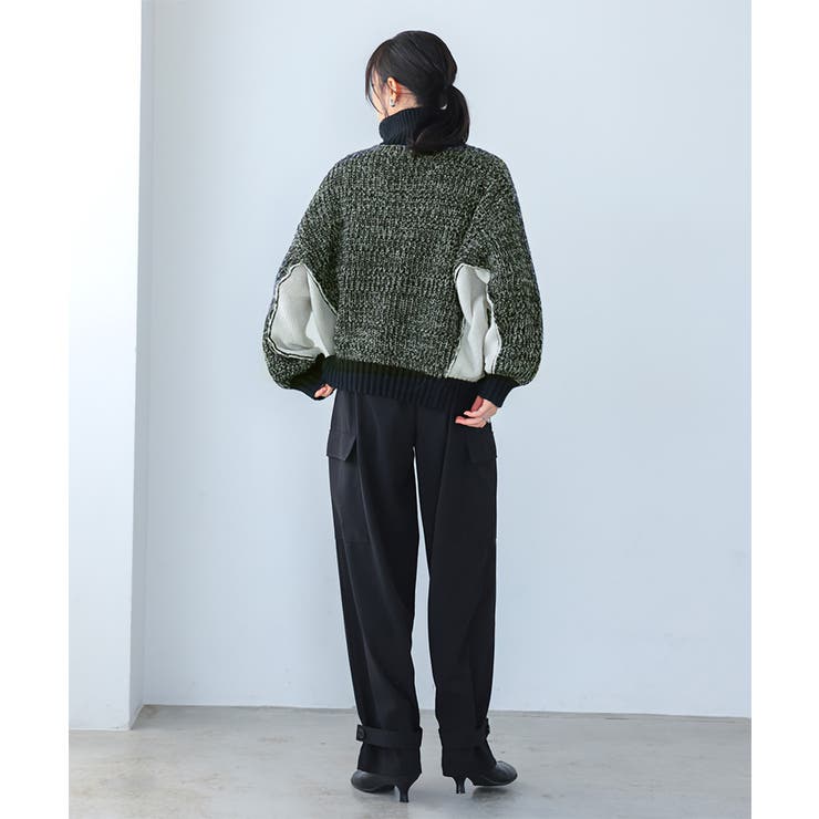 旬のあったかニット。配色ハーフジップニット ニット セーター | HAPPY急便 by VERITA.JP | 詳細画像17 