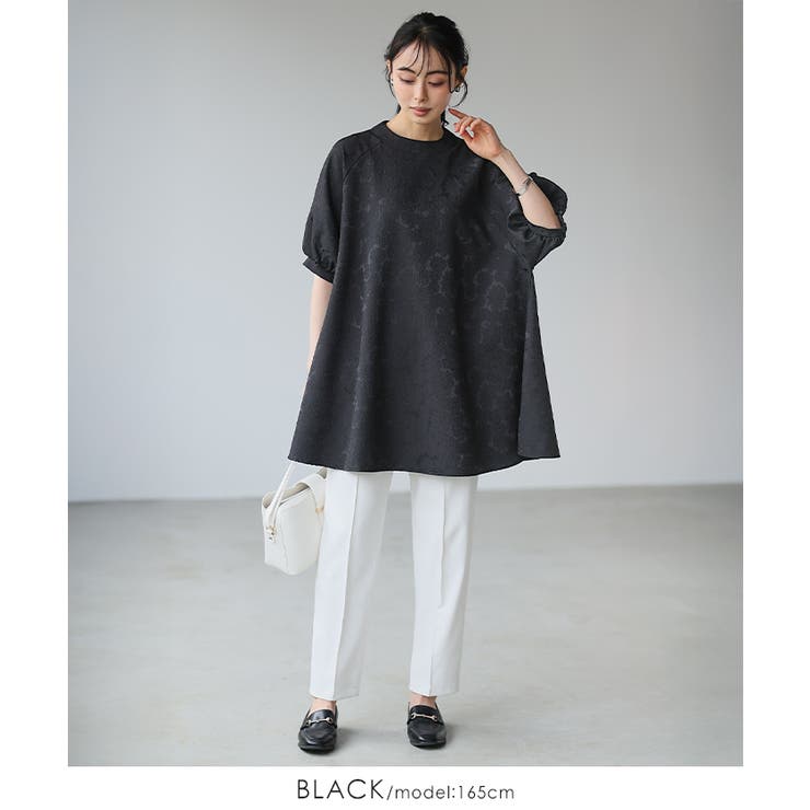 軽やかに咲く花に包まれて。フレアシルエットチュニック トップス チュニック | HAPPY急便 by VERITA.JP | 詳細画像4 