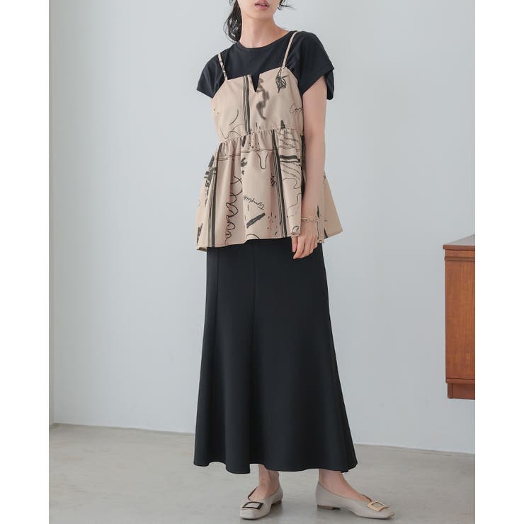 日常にアートを感じる。英字プリントキャミソール キャミ ベスト | HAPPY急便 by VERITA.JP | 詳細画像10 