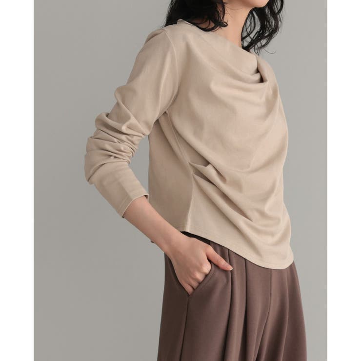 計算されたドレープで華やかに。ドレープカットソー ロンT カットソー | HAPPY急便 by VERITA.JP | 詳細画像10 