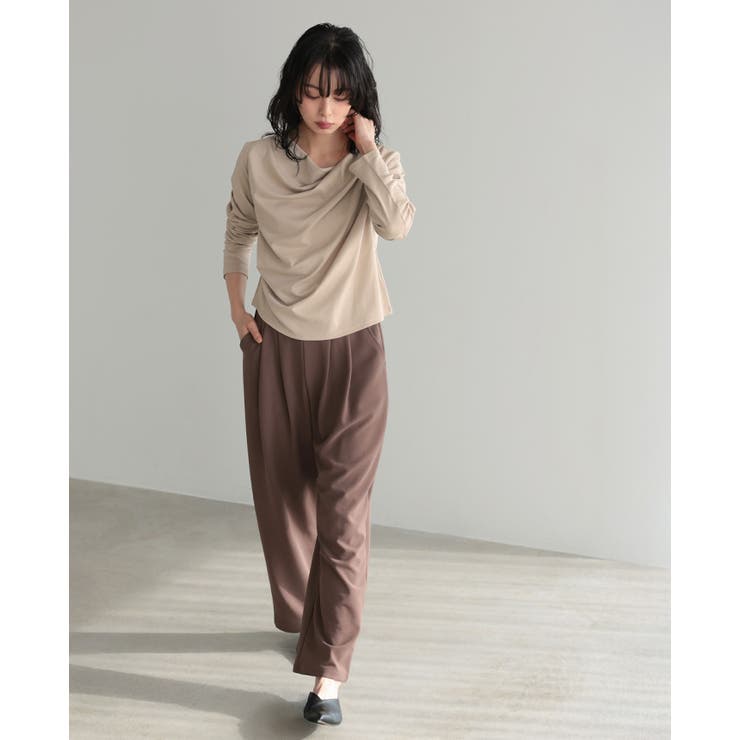 計算されたドレープで華やかに。ドレープカットソー ロンT カットソー | HAPPY急便 by VERITA.JP | 詳細画像11 