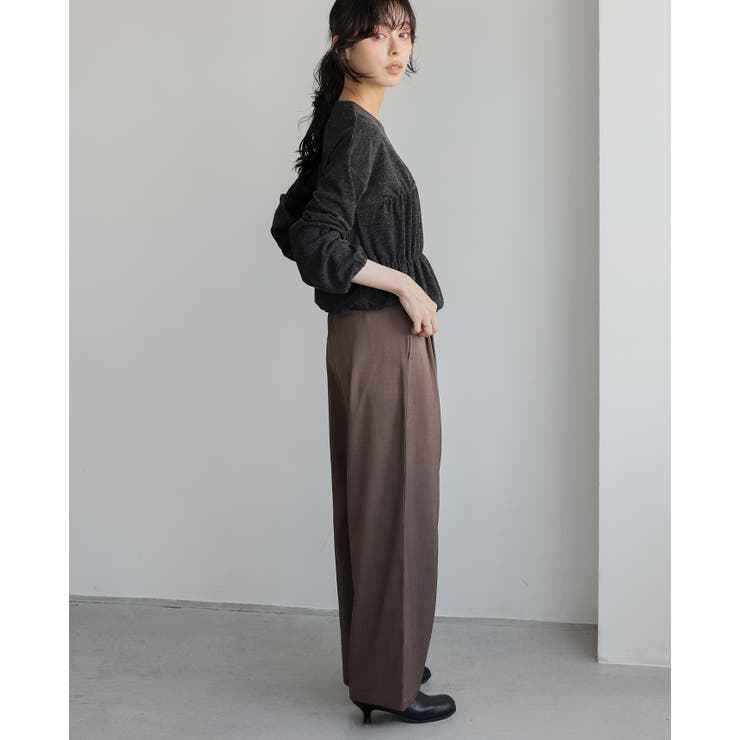 くしゅっとさせて美シルエット。シャーリングトップス カットソー ロンT | HAPPY急便 by VERITA.JP | 詳細画像5 