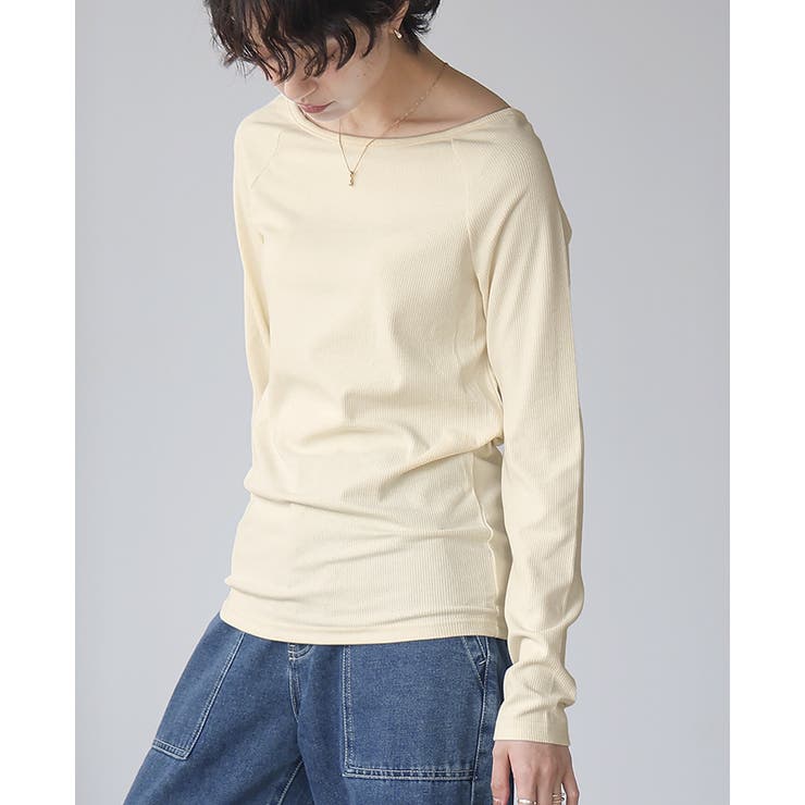 いつもの日常に、ちょっとの抜け感。ボートネックトップス カットソー ロンT | HAPPY急便 by VERITA.JP | 詳細画像13 