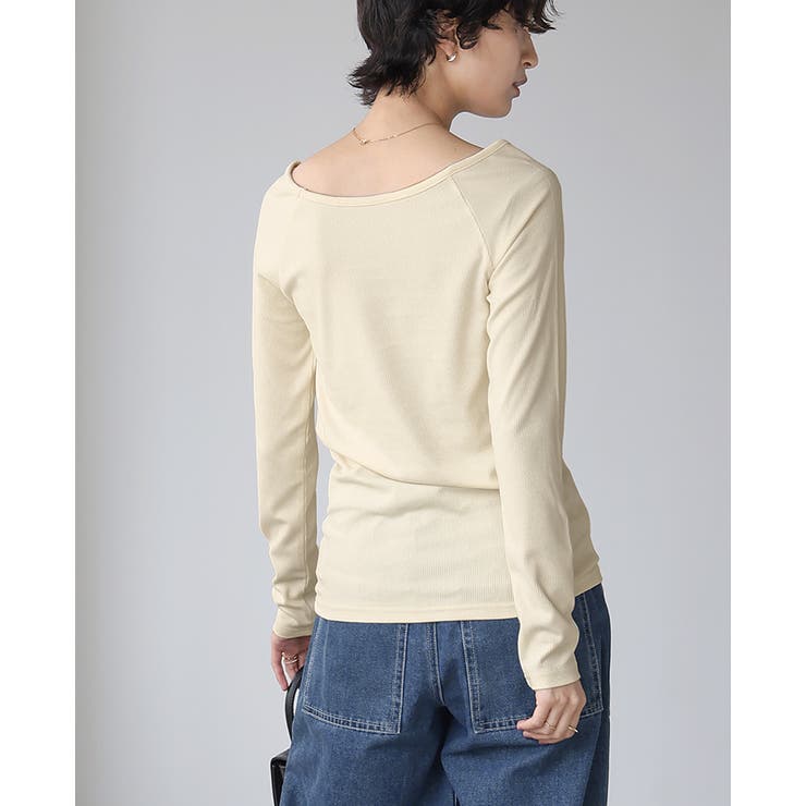 いつもの日常に、ちょっとの抜け感。ボートネックトップス カットソー ロンT | HAPPY急便 by VERITA.JP | 詳細画像14 