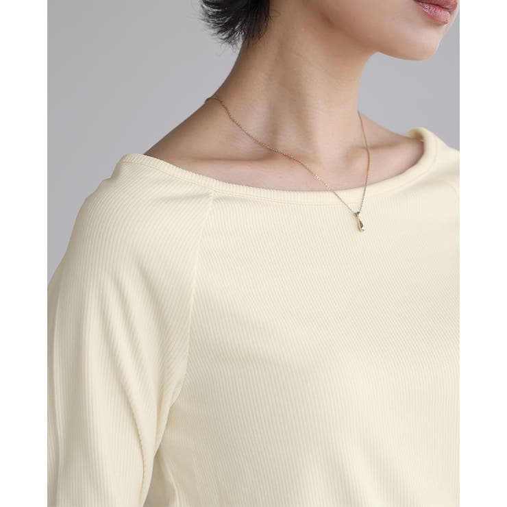いつもの日常に、ちょっとの抜け感。ボートネックトップス カットソー ロンT | HAPPY急便 by VERITA.JP | 詳細画像15 