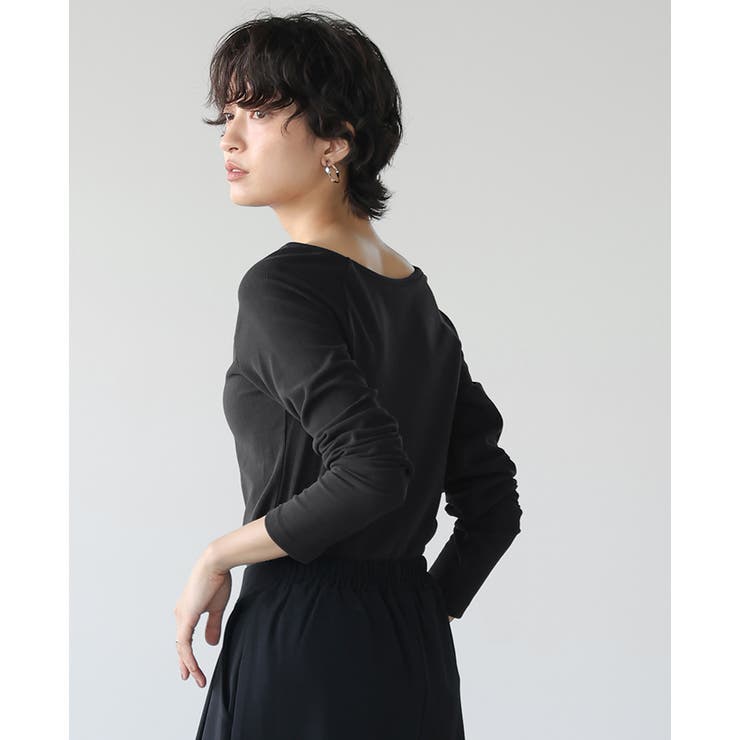 いつもの日常に、ちょっとの抜け感。ボートネックトップス カットソー ロンT | HAPPY急便 by VERITA.JP | 詳細画像6 
