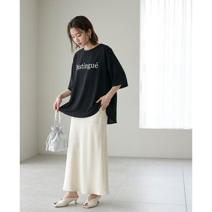 ひんやり快適。接触冷感ジョーゼットロゴＴシャツ tシャツ トップス | HAPPY急便 by VERITA.JP | 詳細画像15 