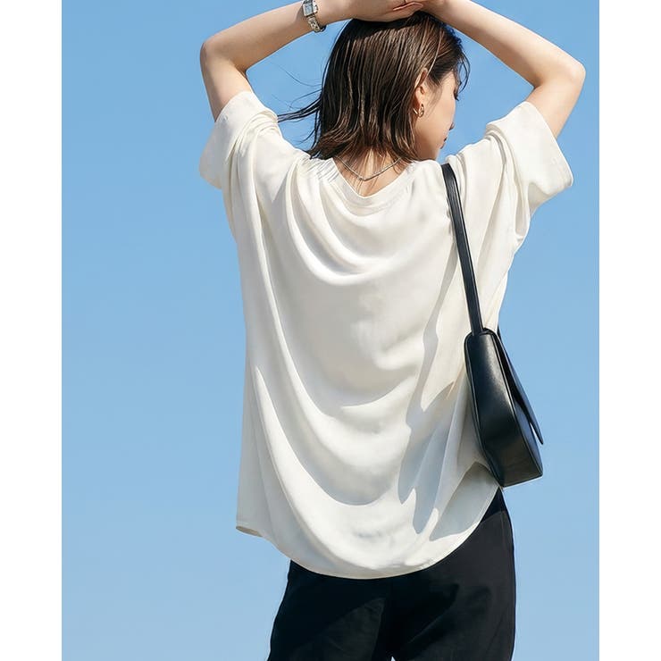 ひんやり快適。接触冷感ジョーゼットロゴＴシャツ tシャツ トップス | HAPPY急便 by VERITA.JP | 詳細画像9 