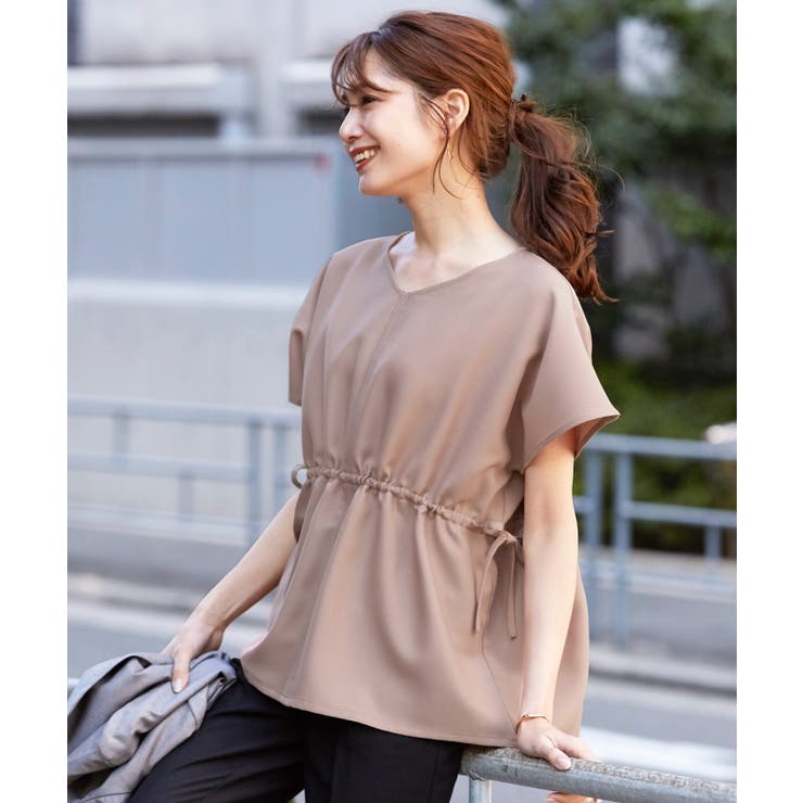 モカ | キュッと引き締め、美シルエット。ウエストドロストプルオーバー プルオーバー | HAPPY急便 by VERITA.JP