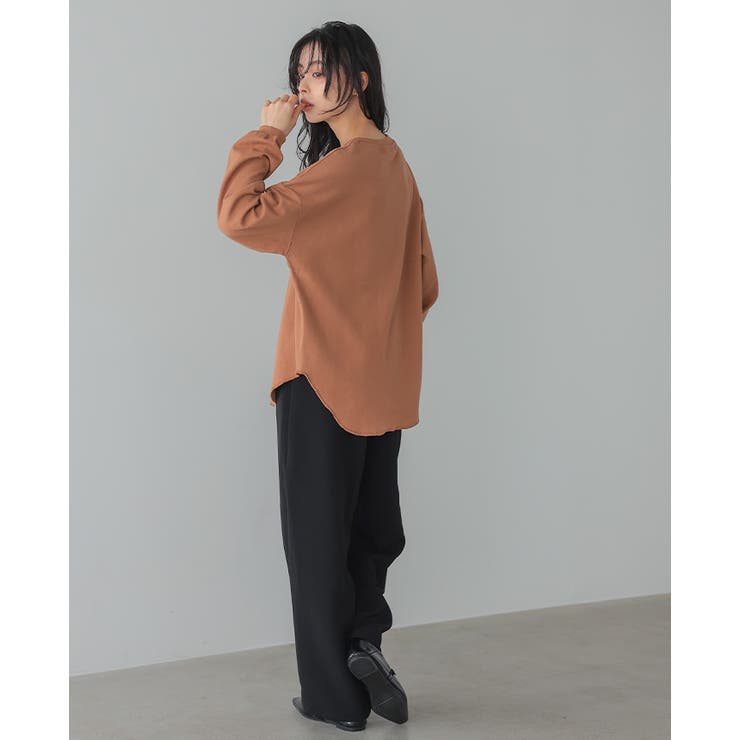 他と差が出る大人カジュアル。ラウンドヘムジャガードコットンカットソー カットソー… | HAPPY急便 by VERITA.JP | 詳細画像13 