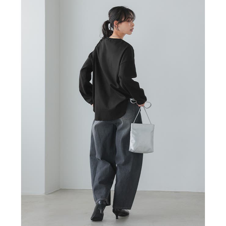 他と差が出る大人カジュアル。ラウンドヘムジャガードコットンカットソー カットソー… | HAPPY急便 by VERITA.JP | 詳細画像25 